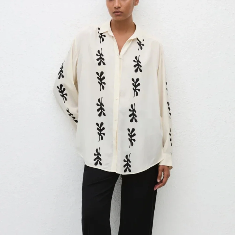 Fig Leaf Silk Shirt - Picture 1 of 12